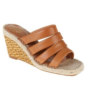 Vince Camuto Women's Molisana Espadrille Wedge Sandals Light Cognac Size 7